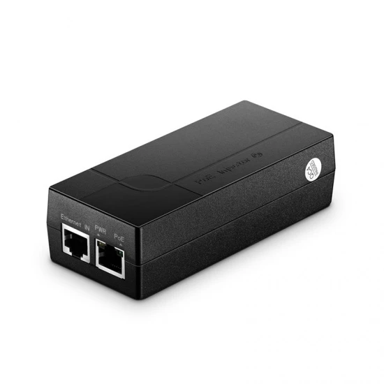 Single Port 10/100/1000M Gigabit PoE Injector, PoE Port @ 18W