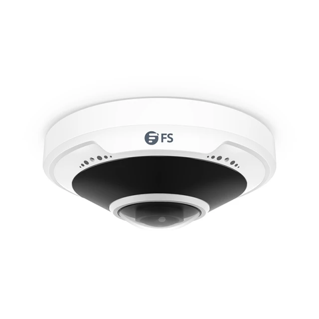 IPC301-5M-F Fisheye Camera, Fixed 5MP with Build-in Mic, 33ft Night Vision, IP66 & IK10 360° Panoramic PoE Network Camera with 1.4mm Lens