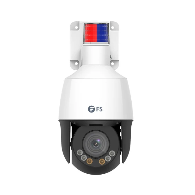 IPC204-5M-P, Super HD 5MP PTZ Dome Network Camera, Pan Tilt 4X Optical Zoom, IP66 Weatherproof PoE Network Camera with Varifocal 2.8-12mm Lens