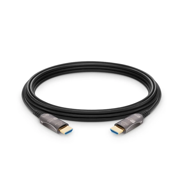 50ft (15m) 4K 60Hz PVC High Speed HDMI® Fiber Active Optical Cable (AOC) with Ethernet In Wall CL3 Rated