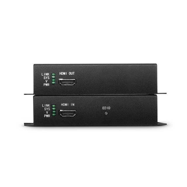 4K HDMI Extender Set with Audio, EDID and RS232 via Single LC Fiber for 10km