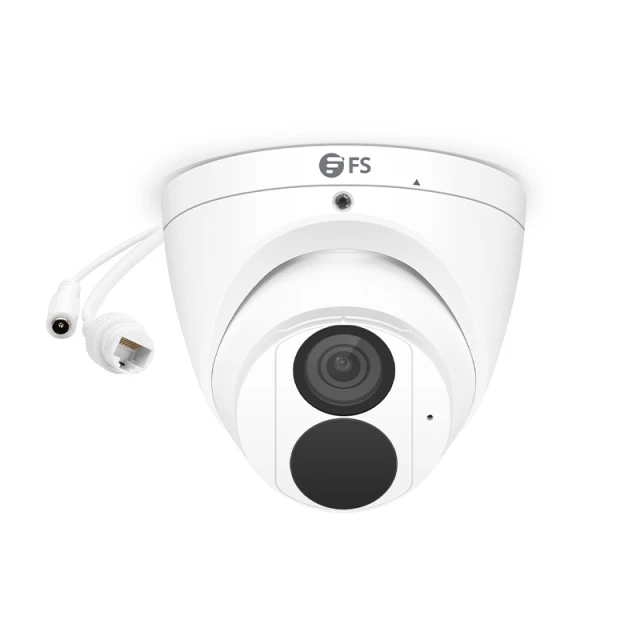 IPC301-5M-T, Super HD 5MP IR Turret Network Camera with Built-in Mic, 98ft Night Vision, Smart Behavior Detection, IP67 Weatherproof PoE Network Camera with Fixed 2.8mm Lens