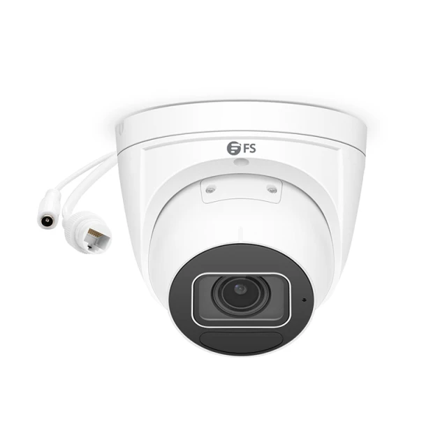 IPC304-8M-T, 8MP Turret PoE Network Camera with Built-in Mic, 131ft Smart Infrared Night Vision, 120dB True WDR, IP67 & IK10 Rating, 2.8 ~ 12mm Varifocal Lens