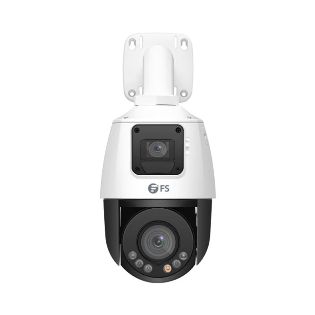 IPC204-2M-PD, 2X 2MP Lighthunter Dual-lens PTZ Network Camera With Two-way Audio, IP66 Weatherproof, Smart Motion Detection