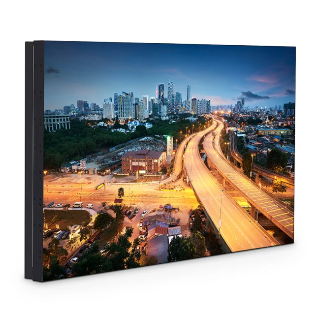 55-inch 3.5mm Splicing LCD Display Unit, 500cd/m² Wall-Mounted
