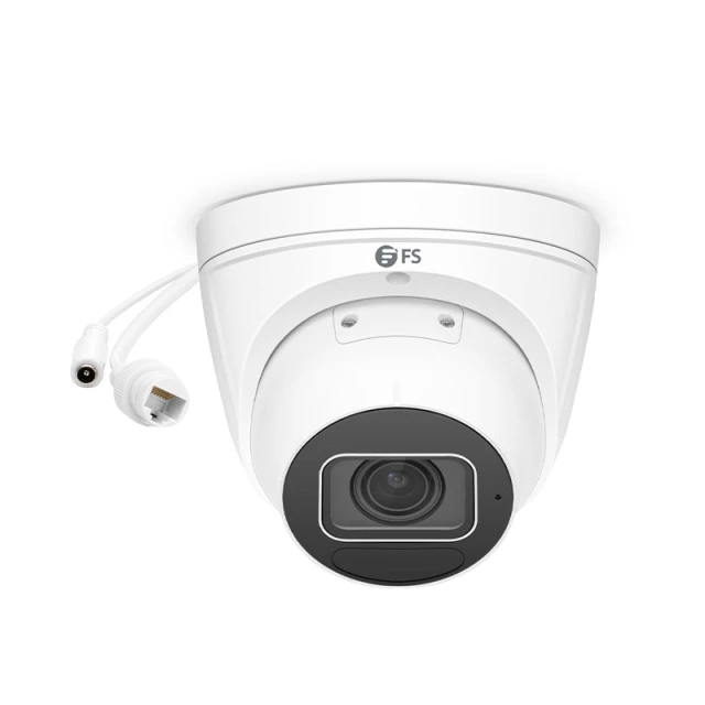 IPC305-5M-T, 5MP Turret PoE Network Camera with Built-in Mic, 131ft Smart Infrared Night Vision, Smart Intrusion Prevention, IP67 & IK10 Rating, 2.7 ~ 13.5mm Varifocal Lens