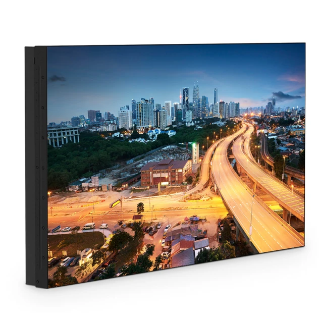 46-inch 3.5mm Splicing LCD Display Unit, 500cd/m² Wall-Mounted