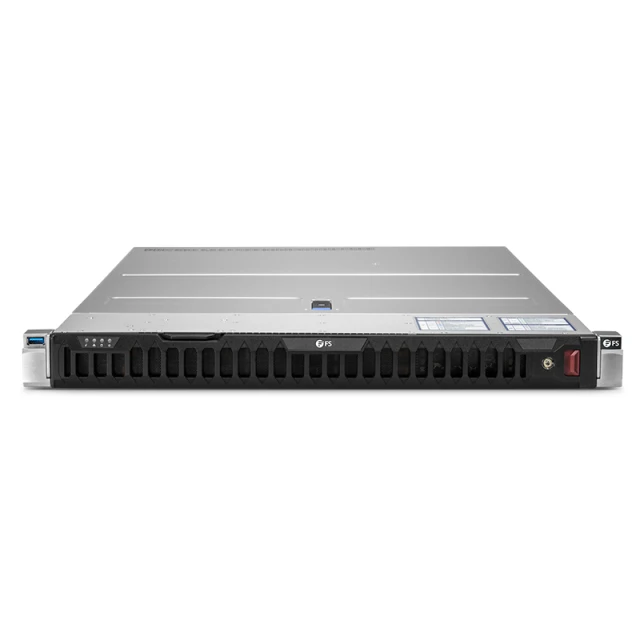 RS7150-V3, 1U Rackmount Server, Dual Socket Intel® Xeon® Scalable Processors, 4 x 32GB DRAM, 2 x 2.5" SATA SSD Hot-swap Drive Bays, 1 x RJ45 1GbE Port, 1200W Redundant