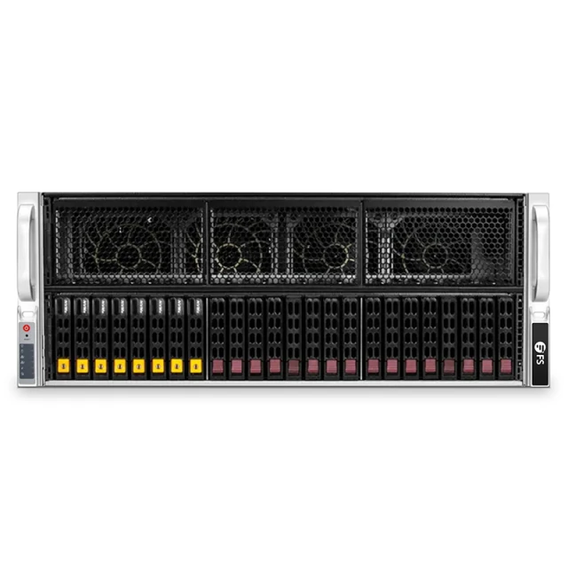 GS8470-V3, 4U GPU Server, Dual Socket Intel® Xeon® Scalable Processors, 4 x 32GB DRAM, 1 x 2.5" SATA SSD Drive Bays, 2 x RJ45 10GbE Ports, 2700W Redundant