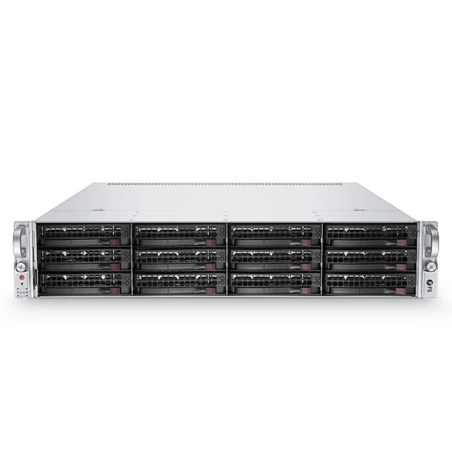 RS7260-V2, 2U Rackmount Server, Dual Intel® Xeon® Scalable Processors, 4 x 16GB DRAM, 2 x 3.5'' Hot-swap Hybrid SAS HDD Drive Bays, 2 x RJ45 10GbE Ports, 1200W Redundant