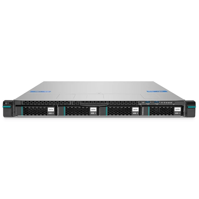 RS2110, 1U Rack Server, 1 x Intel® Xeon® Scalable Processor, 1 x 16GB DRAM, 1 x 3.5'' Hot-swap SATA Drive Bays, 2 x RJ45 1GbE Ports, 450W Redundant