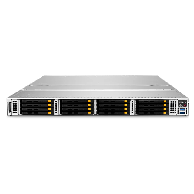 RS5140-V3, 1U Storage Server, Dual Socket Intel® Xeon® Scalable Processors, 4 x 32GB DRAM, 16 x 2.5" SATA SSD Drive Bays, 1 x RJ45 1GbE Port, 1600W Redundant