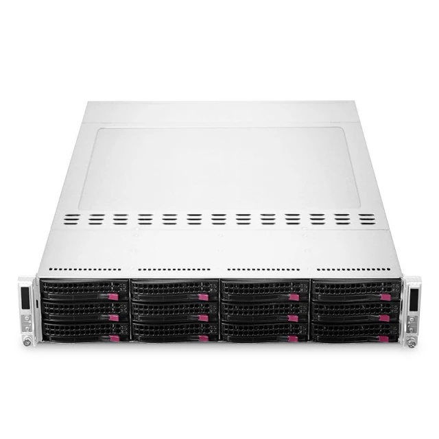 Customized NS6240, 2U High-Density Server, UP to 16 x 4TB of Memory, 12 x 3.5''/2.5'' Hot-swap SAS/SATA/NVMe Drive Bays, 8 x RJ45 1GbE Ports, 2200W Redundant
