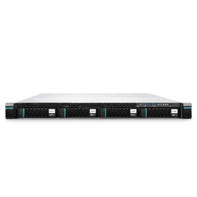 Customized RS4130, 1U Rack Server, Up to 16 x 2TB of Memory, 4 x 3.5''/2.5'' Hot-swap SAS/SATA Drive Bays, 2 x RJ45 1GbE Ports, 550W Redundant