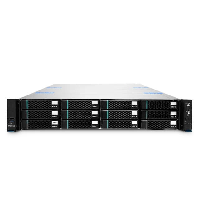 Customized RS7250-V2, 2U Rack Server, Up to 32 x 4TB of Memory, 12 x 3.5''/2.5'' Hot-swap SAS/SATA Drive Bays, 2 x RJ45 1GbE Ports, 800W Redundant