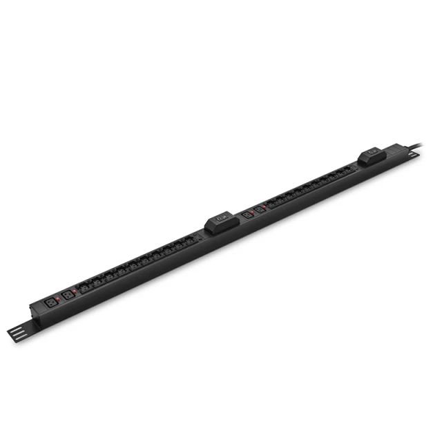 7.36kW Single-Phase 32A/230V Basic PDU, (20) C13 & (4) C19 Outlets, IEC309 32A 2P + E Plug, 10ft Cord, 0U Vertical
