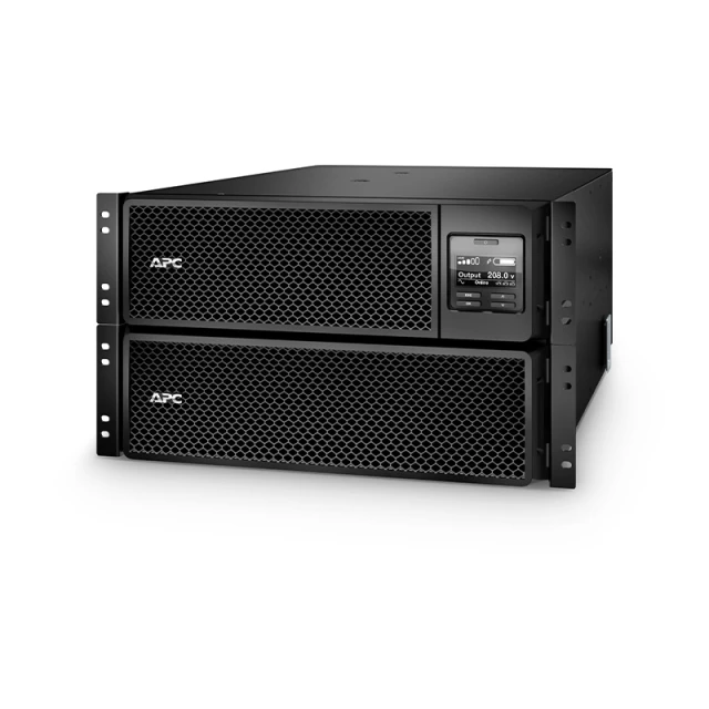 APC® Smart-UPS On-Line 10000VA/10000W Rackmount 6U UPS, 4x L6-20R+2x L6-30R NEMA Outlets, Network Card+SmartSlot and 1 Backup Battery Included