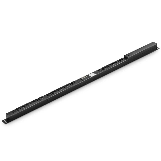3-Phase 32A/400V Switched Metered Outlet PDU, (21) C13 & (3) C19 Outlets, IEC309 32A 3P + N + PE Plug, 10ft Cord, 0U Vertical