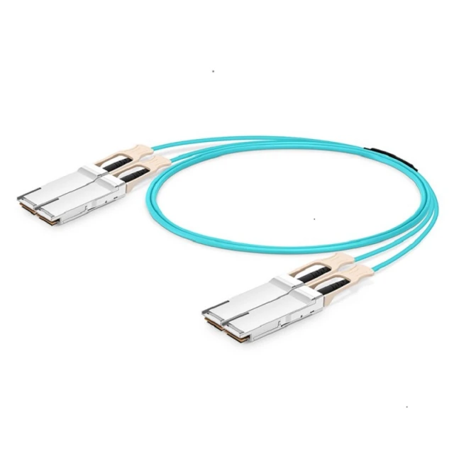 3m (10ft) NVIDIA/Mellanox MFS1S90-H003E Compatible 2 x 200G QSFP56 to 2 x 200G QSFP56 InfiniBand HDR Active Optical Breakout Cable for Quantum Switches
