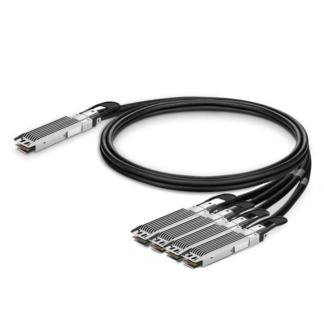 0.5m (2ft) NVIDIA/Mellanox MCP7Y50-N0005 Compatible 800G OSFP Finned Top to 4x200G OSFP Finned Top Ethernet Passive Direct Attach Copper Breakout Cable