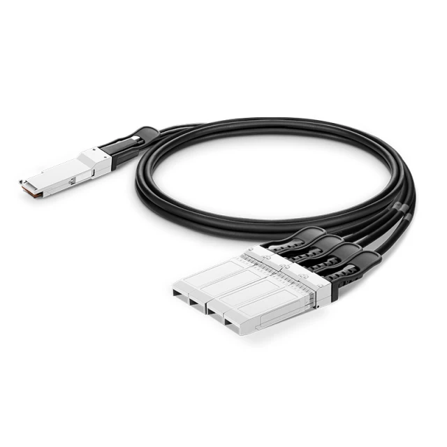 3m (10ft) Generic Compatible 200G QSFP56 to 4 x 50G SFP56 Passive Direct Attach Copper Breakout Cable