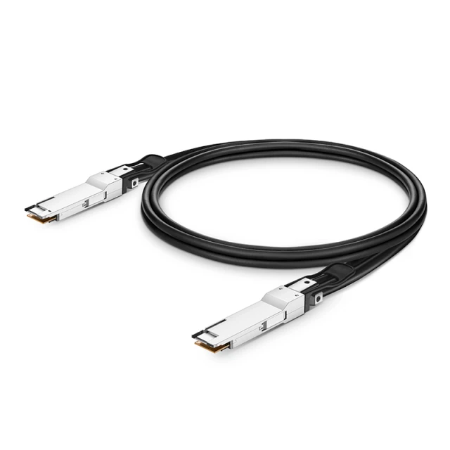 1m (3ft) Cisco QDD-400-CU1M Compatible 400G QSFP-DD Passive Direct Attach Copper Twinax Cable