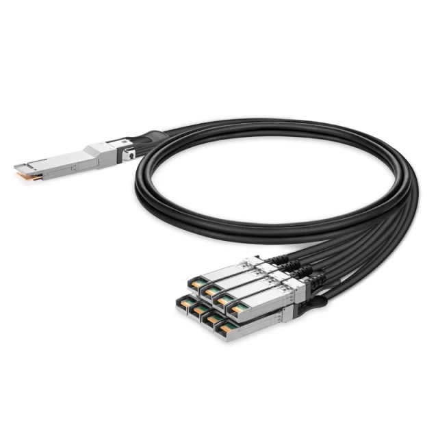 1m (3ft) Generic Compatible 200G QSFP-DD to 8 x 25G SFP28 Passive Direct Attach Copper Breakout Cable