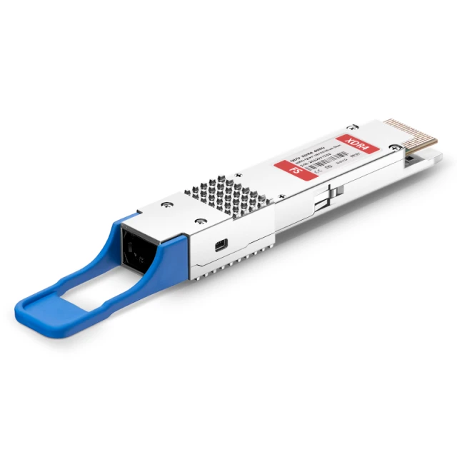 Cisco Compatible 400GBASE-XDR4 QSFP-DD PAM4 1310nm 2km DOM MPO-12/APC SMF Optical Transceiver Module, Breakout to 4 x 100G-FR