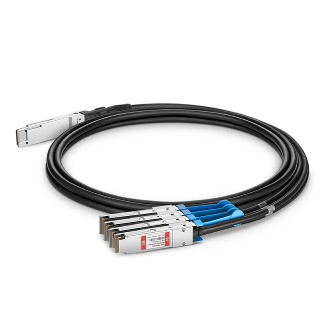 3m (10ft) Cisco Compatible 400G QSFP-DD to 4 x 100G QSFP56 Active Direct Attach Copper Breakout Cable