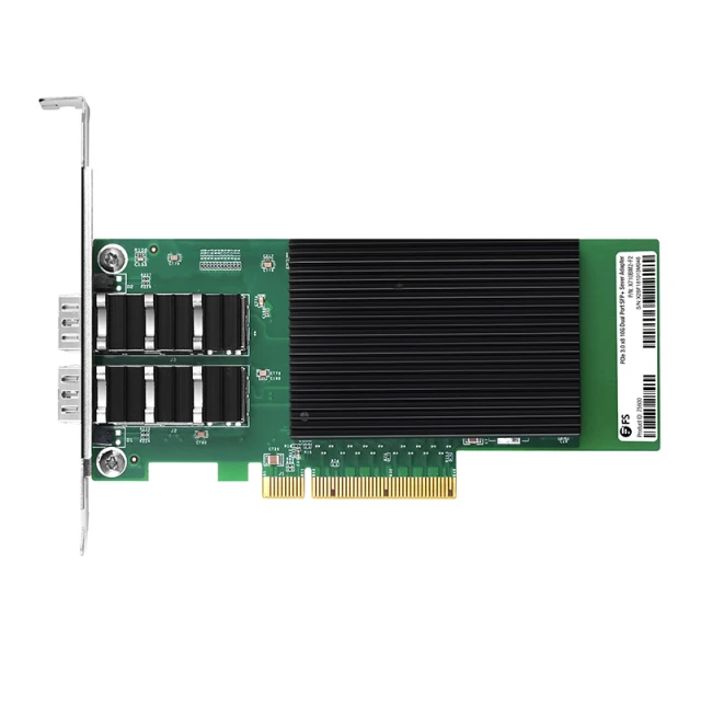 Intel X710-BM2 Based Ethernet Network Interface Card, 10G Dual-Port SFP+, PCIe 3.0 x 8, Comparable to Intel X710-DA2, Full Height&Low Profile