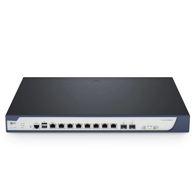 SG-5105, Multi-WAN Security Gateway with 8 Gigabit RJ45 Ports, 1x SFP, 1x SFP+, Up to 10 WAN Ports, Built-in WLAN Controller, SPI Firewall, Routing, Support Load Balancing, IPSec/L2TP VPN and DoS Defense